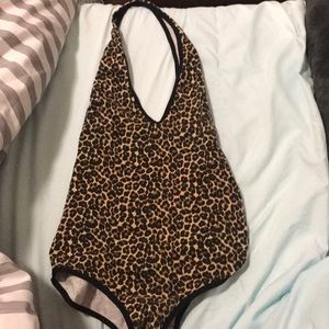 American apparel cheetah print body suit